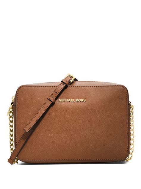 michael kors bags jet set|Michael Kors leather crossbody bag.